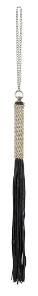 You2Toys Mini Flogger with Rhinestone Handle, 40 cm, Black