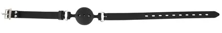 ZADO Silicone Gag Medium - Black Adjustable Strap, 4 cm Diameter