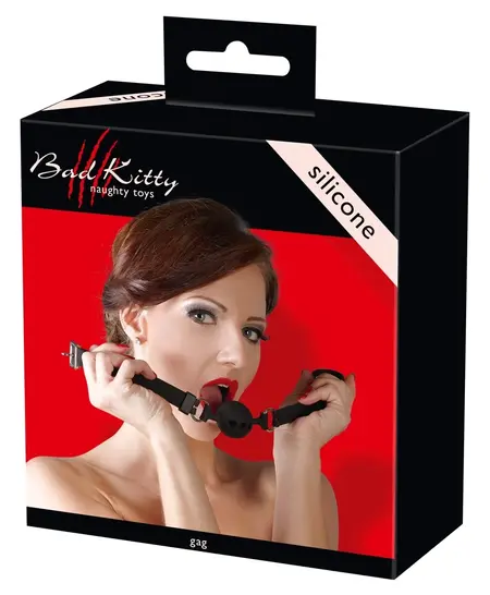 You2Toys Silicone Gag with Air Holes Adjustable Black O3.5cm