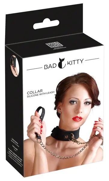 ZADO Silicone Neck Collar with Adjustable Riveted Straps, Black