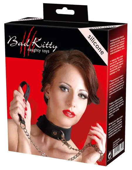 ZADO Silicone Neck Collar with Adjustable Riveted Straps, Black