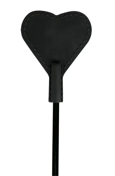You2Toys Heart-Shaped Black Crop Silicone Tip 44 cm