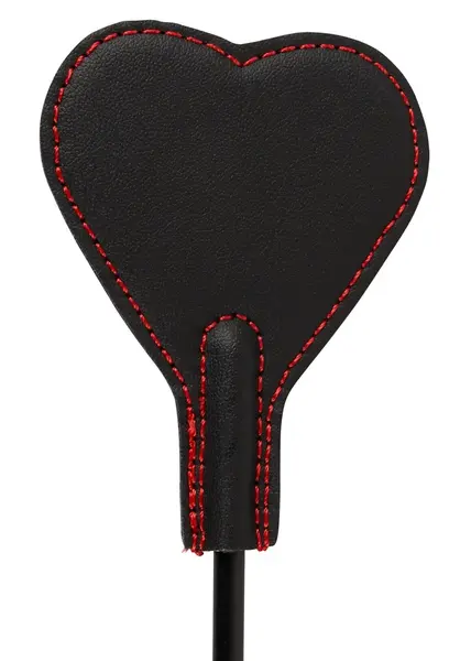 You2Toys Heart Mini Crop Black-Red 25cm with Faux Fur & Leather Look