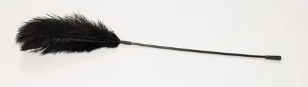 Bad Kitty Black Feather Wand 38cm - Elegant Touch Accessory