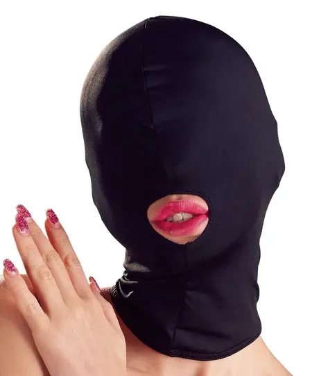 Bad Kitty BK Stretch Head Mask with Mouth Opening, Black, One Size