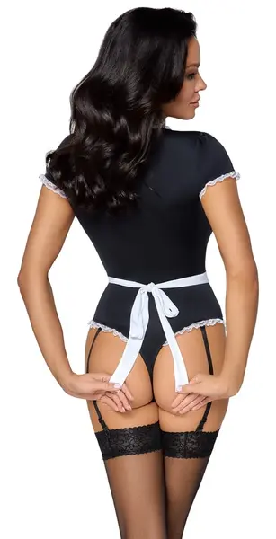 Cottelli COSTUMES L Waitress-Inspired Body with Apron and Suspenders