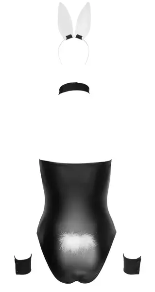 Cottelli Costumes Bunny Body M - 5-Piece Matte Look Set with Accessories