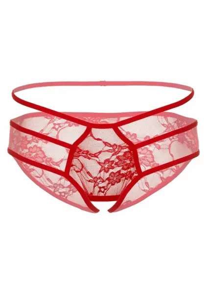 Jade Crotchless Bikini Panty Lace Straps S/M L/XL Eco Packaging