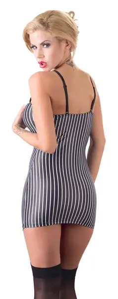 Cottelli Collection Secretary M Dress Black Adjustable Straps 92% Polyester