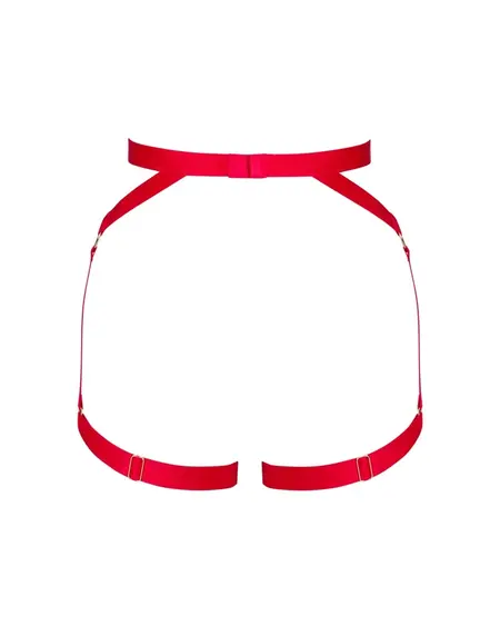 Obsessive Elianes Harness XL/2XL - Adjustable Gold Accent Belt