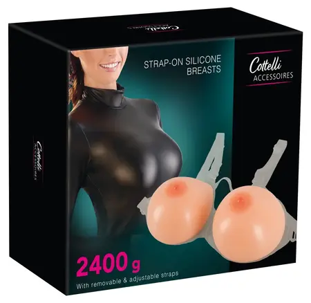 You2Toys Silicone Chest Form Adjustable Straps 86-105cm Beige 2x1200g