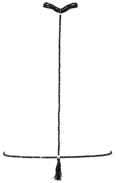 Cottelli Collection Choker & Bikini Chain Set, Adjustable, Pearl Look