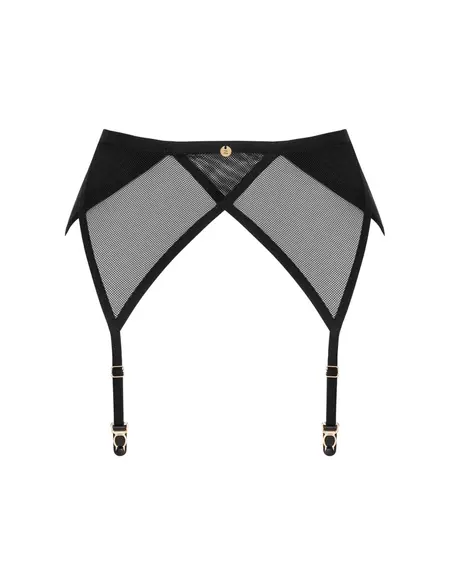 Obsessive Nesari Garter Belt Black XL/2XL Adjustable Elegant Mesh