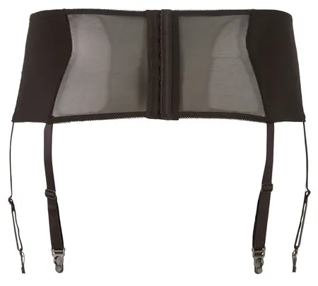 Cottelli Collection Black Lace Suspender Belt L Adjustable Straps