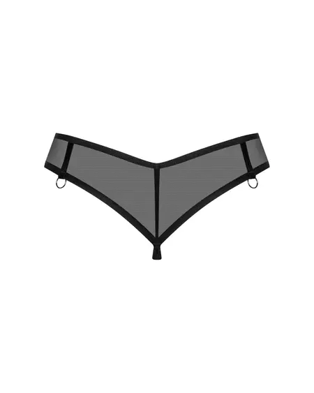 Obsessive Glandez Thong XL/2XL Black Transparent Design