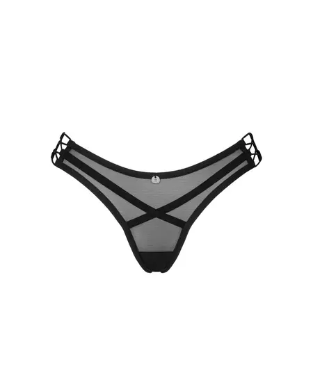 Obsessive Roxelia Transparent Thong M/L with Decorative Ribbons