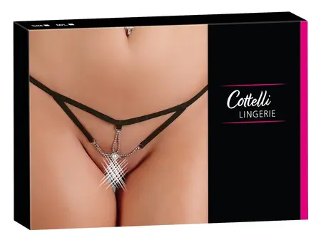String Starfish S/M by Cottelli Collection - Pearl Accent Strap Design
