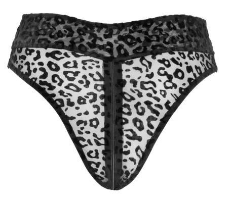 Noir Handmade Leo High-Waist Panty with 3-Way Zip, Size M