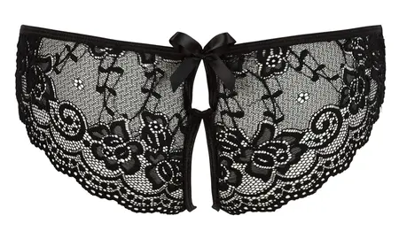 Cottelli Collection Lace Briefs S with Decorative Bows and Open Details