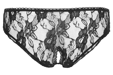 Cottelli Collection Briefs Floral Lace Black L Open Crotch Design