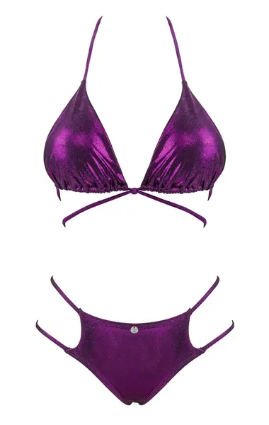 Obsessive Balitta Bikini S Shiny Purple Comfortable Fit