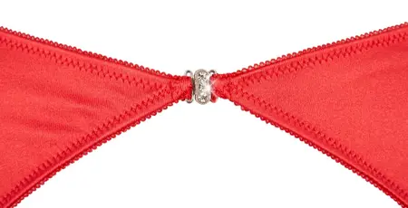 Cottelli Collection Red Shelf Bra Set 3-Piece 80C/M Adjustable Straps