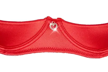 Cottelli Collection Shelf Bra Set Red 85B/L - 3-Piece Lingerie Ensemble
