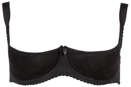Cottelli Collection Black Shelf Bra 85E Adjustable Wide Straps