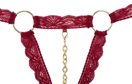 Cottelli Collection Open Style Lace Bra Set Red M/L