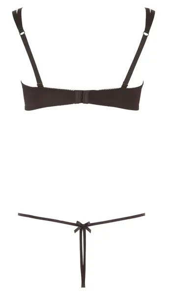Cottelli Collection Bra Set Minimalistic L with Embroidered Details