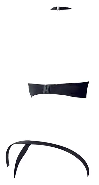 Cottelli Collection Bra Set 80B/M Black with Metal Ring Details