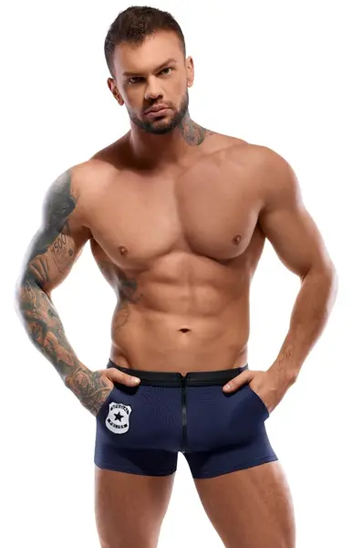 Svenjoyment Boxer Briefs Police Style Dark Blue Size M Comfort Fit