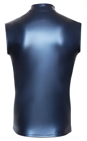 NEK Men's Sleeveless Shirt Blue 2XL Metallic Matte Finish