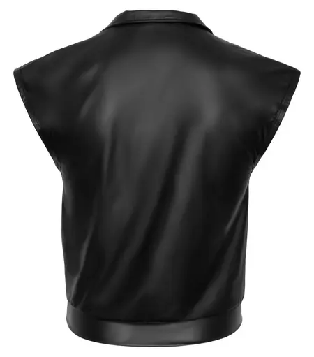 NEK Matte Black Men's Shirt M - Modern Biker Style, Stretch Comfort