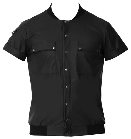 Svenjoyment Shirt Blouson 2XL Black Matte Finish with Pockets