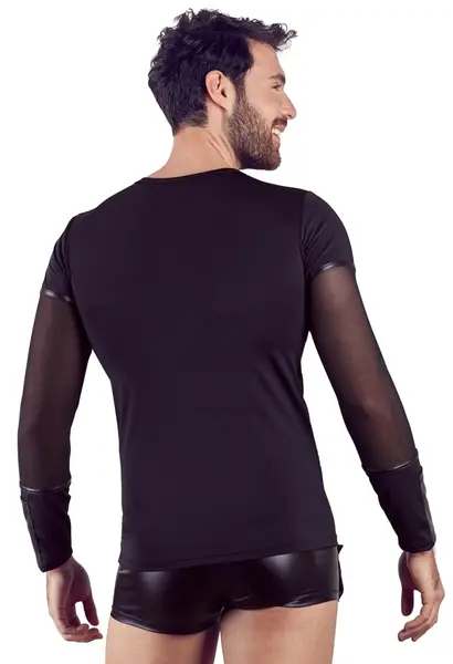 NEK Men's Long Sleeve Matte Shirt with Powernet & Removable Harness L