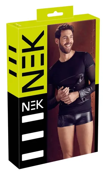 NEK Men's Matte Long Sleeve Shirt with Powernet & Removable Harness S