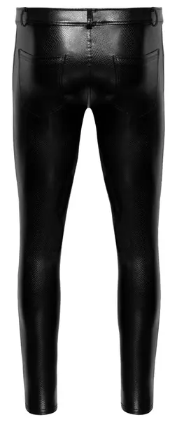 Noir Straight-Cut Trousers 2XL Snakeskin Matte-Shiny Finish