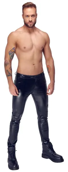 Noir Handmade M. Trousers XL Matte Snakeskin Effect, Stretch Fit