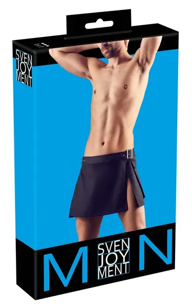 Svenjoyment Gladiator Men's Skirt S/M Black with Buckles & Pockets