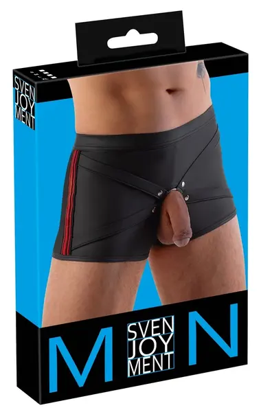 Svenjoyment Boxer Briefs Black/Red XL with Interchangeable Support Ring