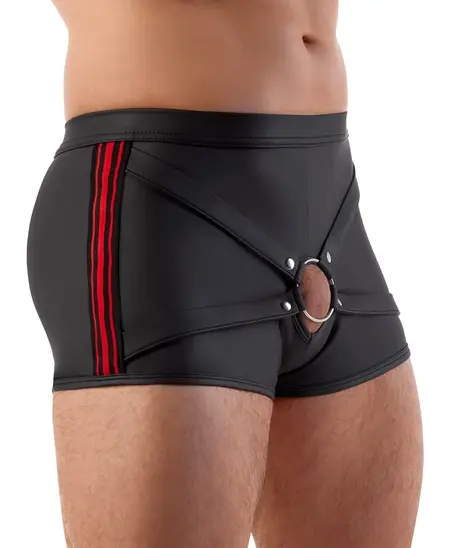 Svenjoyment Boxer Briefs Black/Red XL with Interchangeable Support Ring