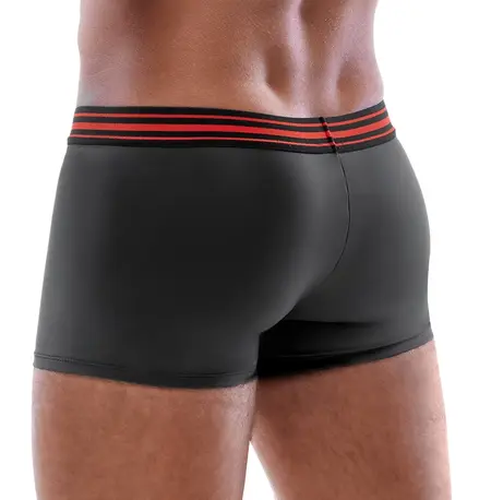 Svenjoyment Men's Boxer Briefs Black/Red S with Zipper Detail