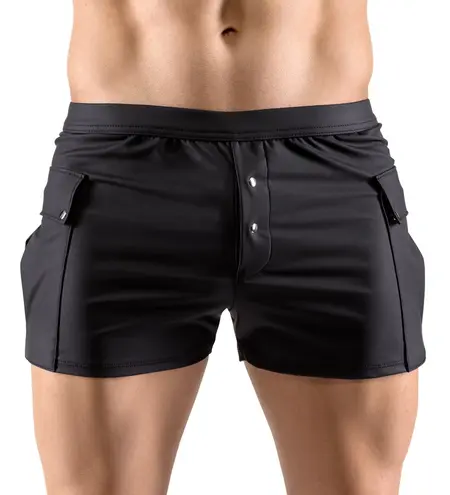 Svenjoyment XL Matte Black Worker Shorts with Multiple Pockets