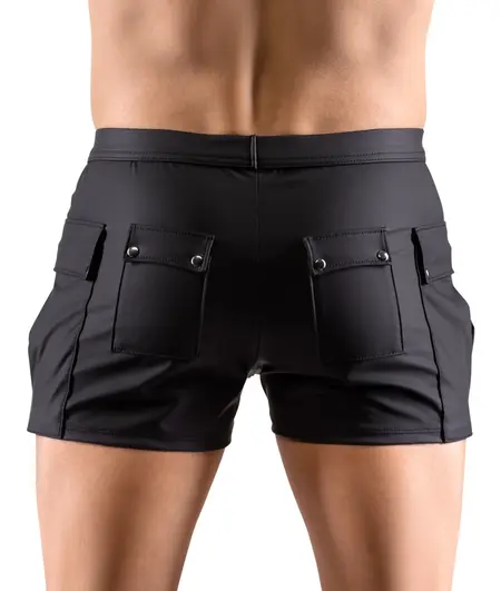 Svenjoyment XL Matte Black Worker Shorts with Multiple Pockets