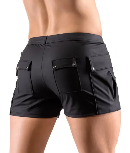 Svenjoyment XL Matte Black Worker Shorts with Multiple Pockets