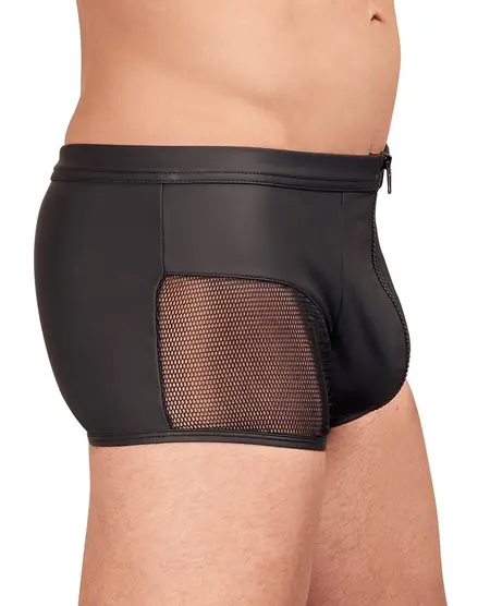 NEK Men's Matte Black Pants with Mesh Panels, Size L