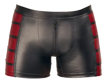 NEK Pants Black/Red M - Matte Look, Stretch Design, Zipper Front