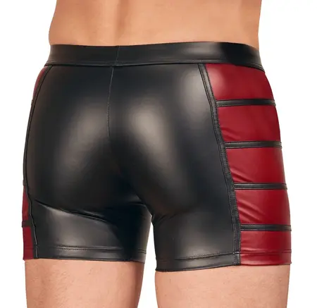 NEK Men's Matte Black/Red Stretch Pants S - Modern Contrast Design
