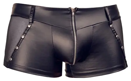 Svenjoyment Men's Matte Look Pants L with Mesh Panels and Decorative Studs
